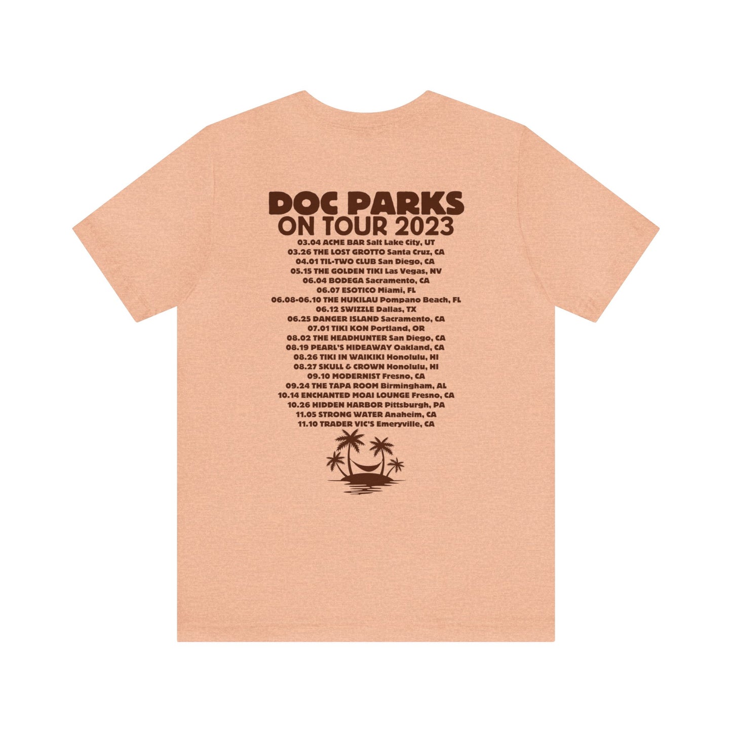 Doc Parks on Tour 2023 LIGHT COLORED TEES Unisex Jersey Short Sleeve Tee