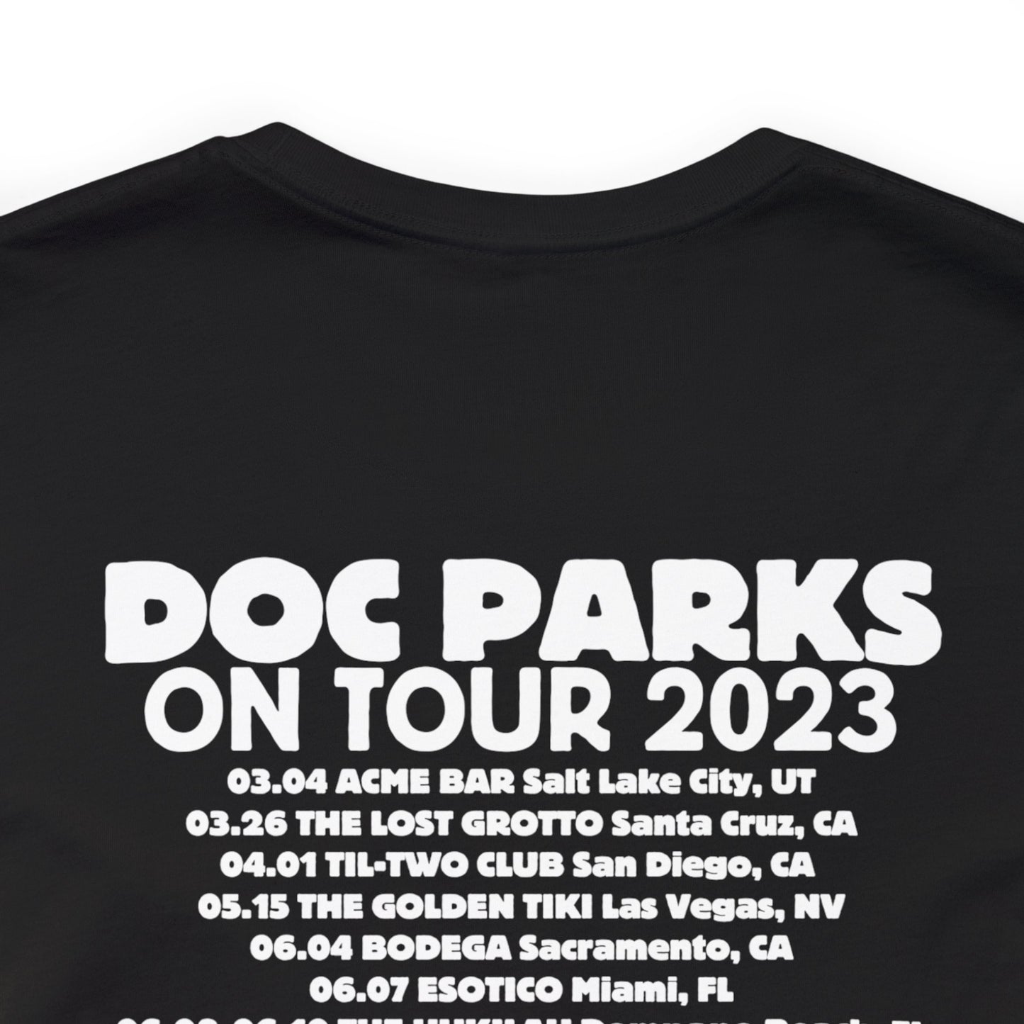 Doc Parks on Tour 2023 DARK TEES Unisex Jersey Short Sleeve Tee