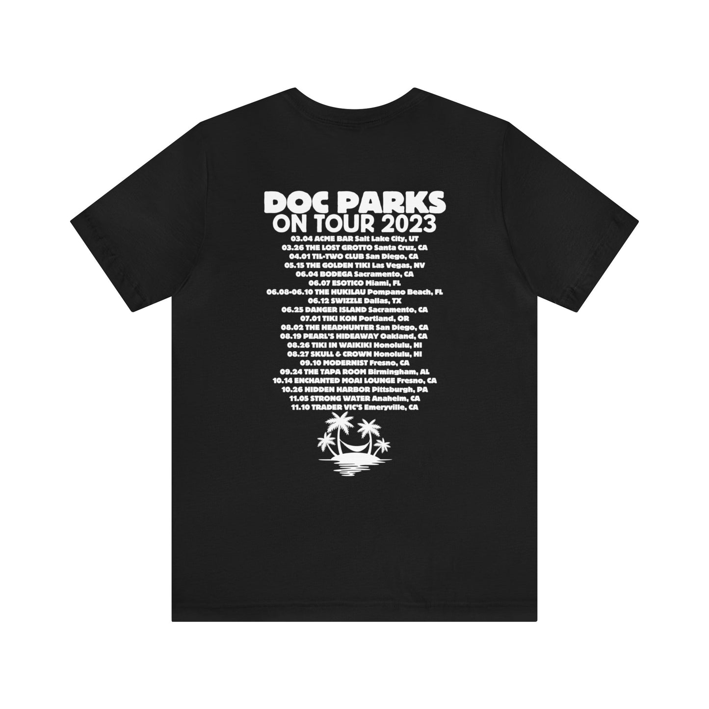 Doc Parks on Tour 2023 DARK TEES Unisex Jersey Short Sleeve Tee