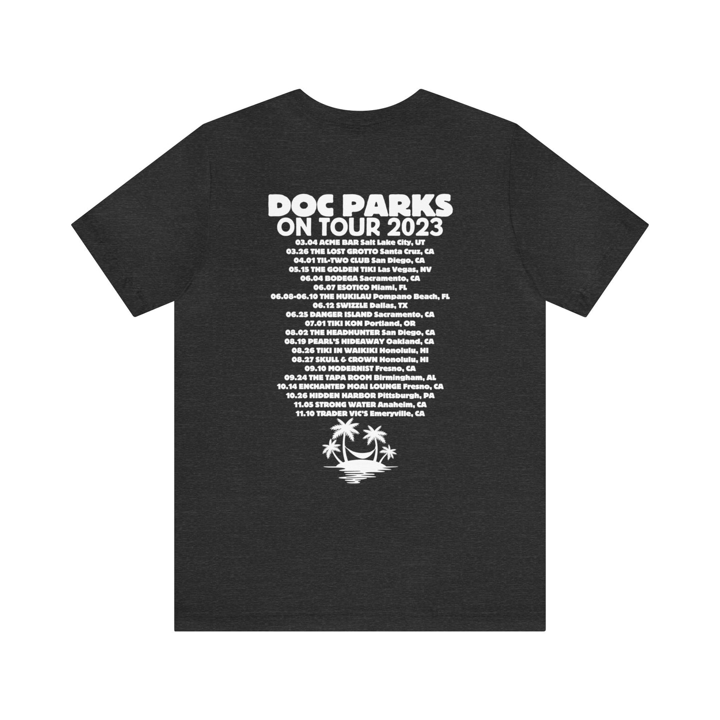 Doc Parks on Tour 2023 DARK TEES Unisex Jersey Short Sleeve Tee