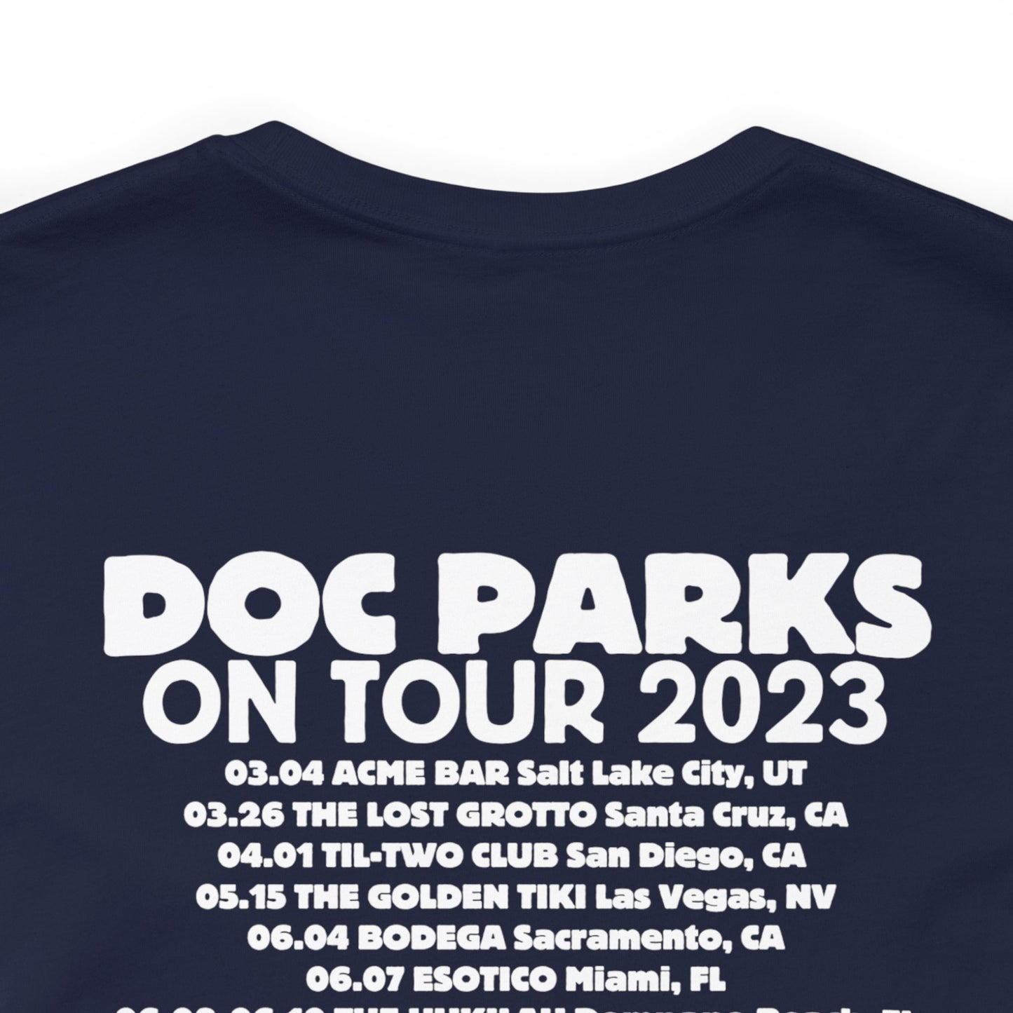 Doc Parks on Tour 2023 DARK TEES Unisex Jersey Short Sleeve Tee
