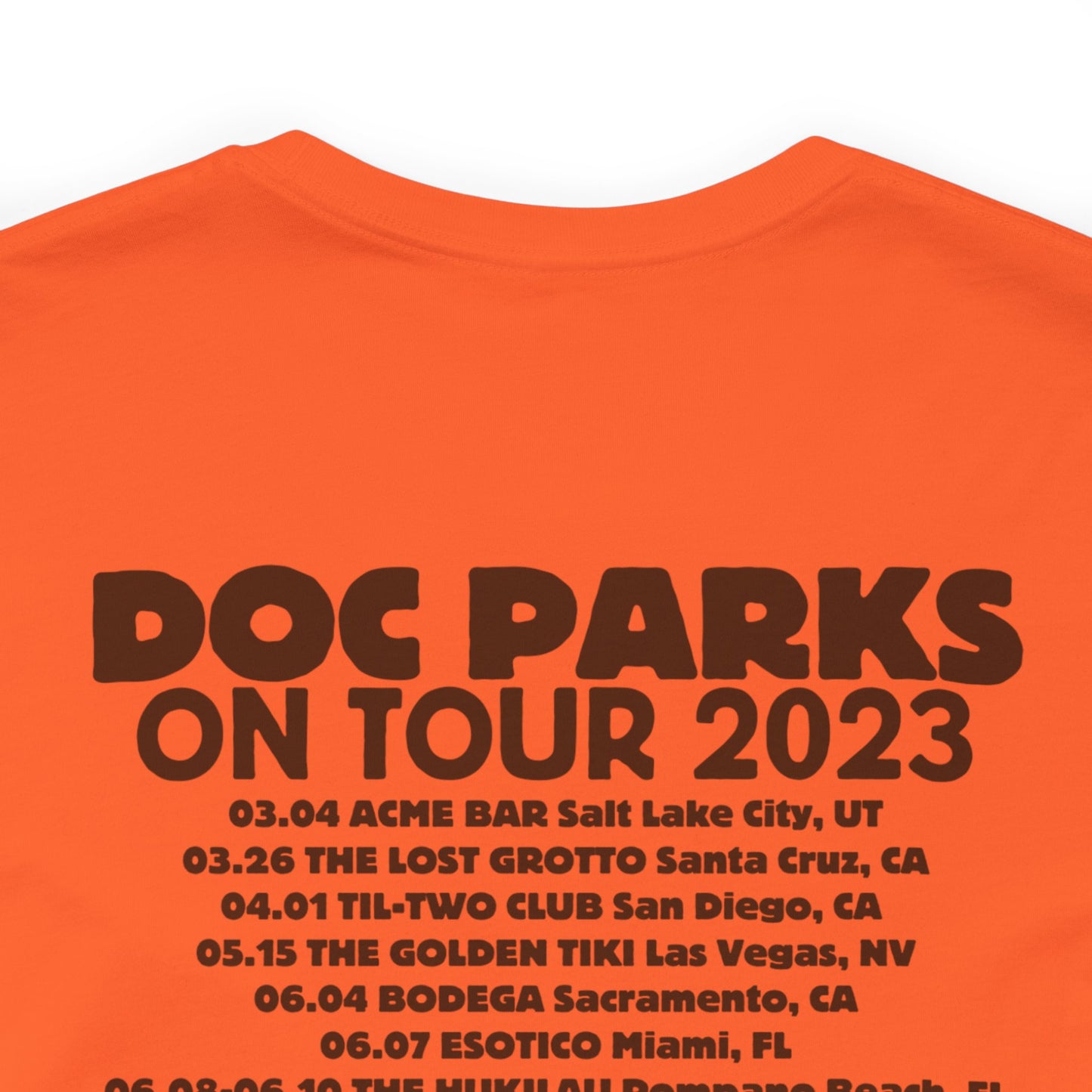 Doc Parks on Tour 2023 LIGHT COLORED TEES Unisex Jersey Short Sleeve Tee