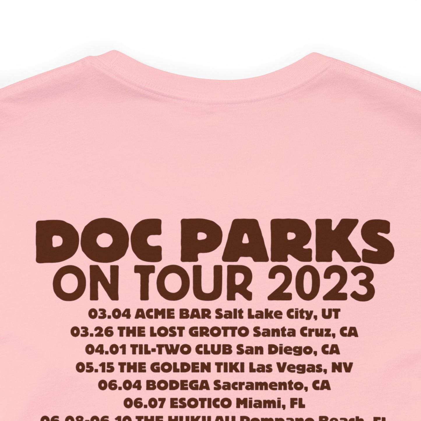 Doc Parks on Tour 2023 LIGHT COLORED TEES Unisex Jersey Short Sleeve Tee