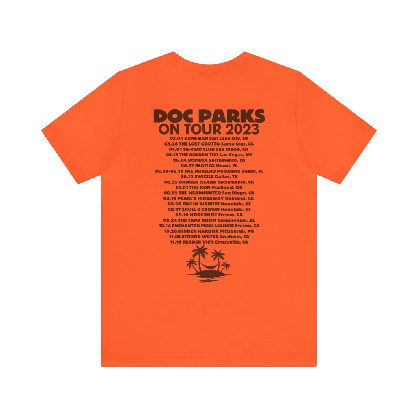 Doc Parks on Tour 2023 LIGHT COLORED TEES Unisex Jersey Short Sleeve Tee