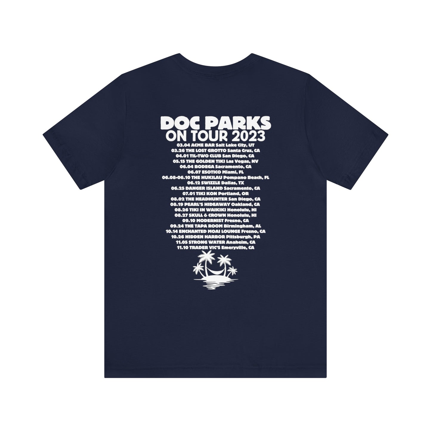 Doc Parks on Tour 2023 DARK TEES Unisex Jersey Short Sleeve Tee