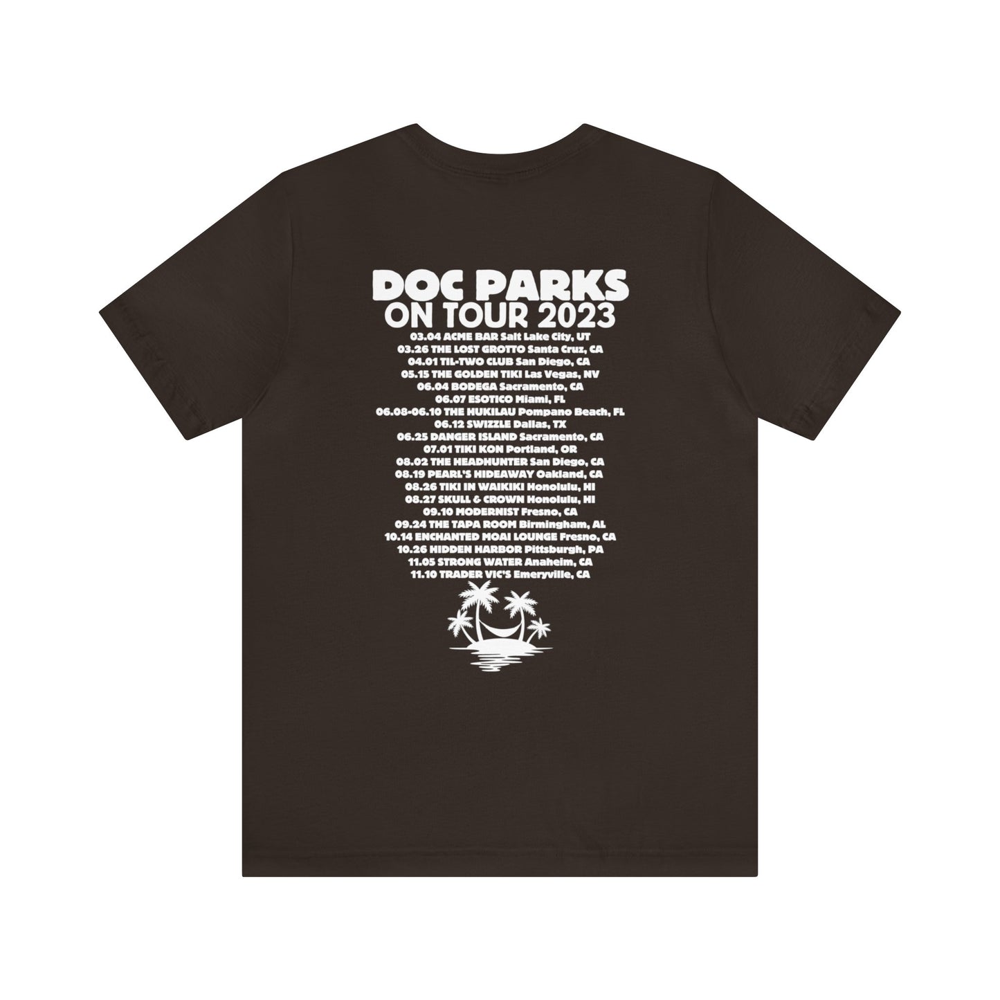 Doc Parks on Tour 2023 DARK TEES Unisex Jersey Short Sleeve Tee