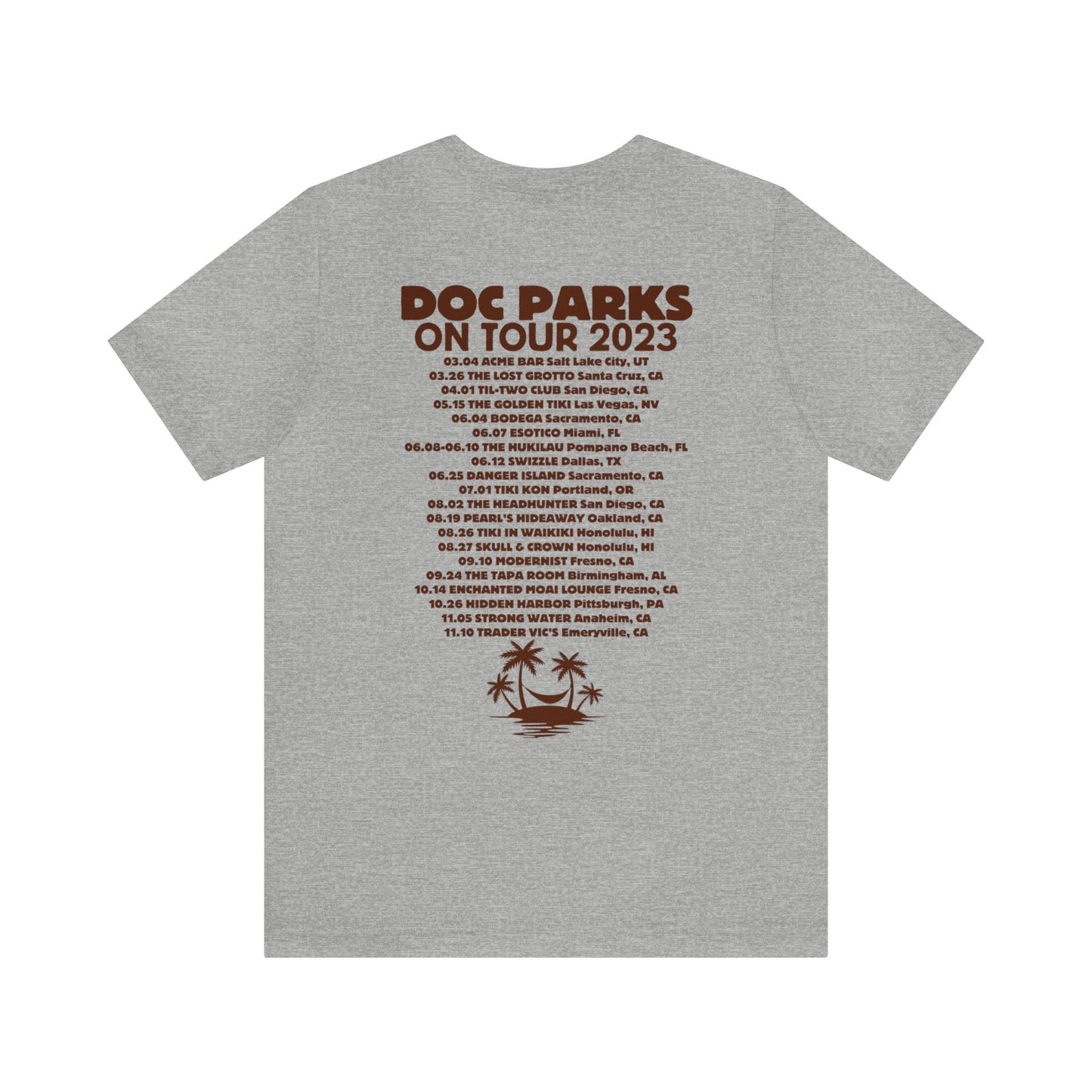 Doc Parks on Tour 2023 LIGHT COLORED TEES Unisex Jersey Short Sleeve Tee