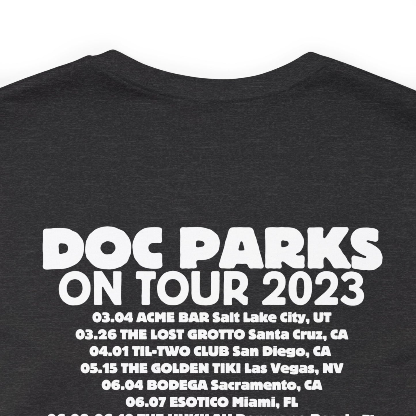 Doc Parks on Tour 2023 DARK TEES Unisex Jersey Short Sleeve Tee