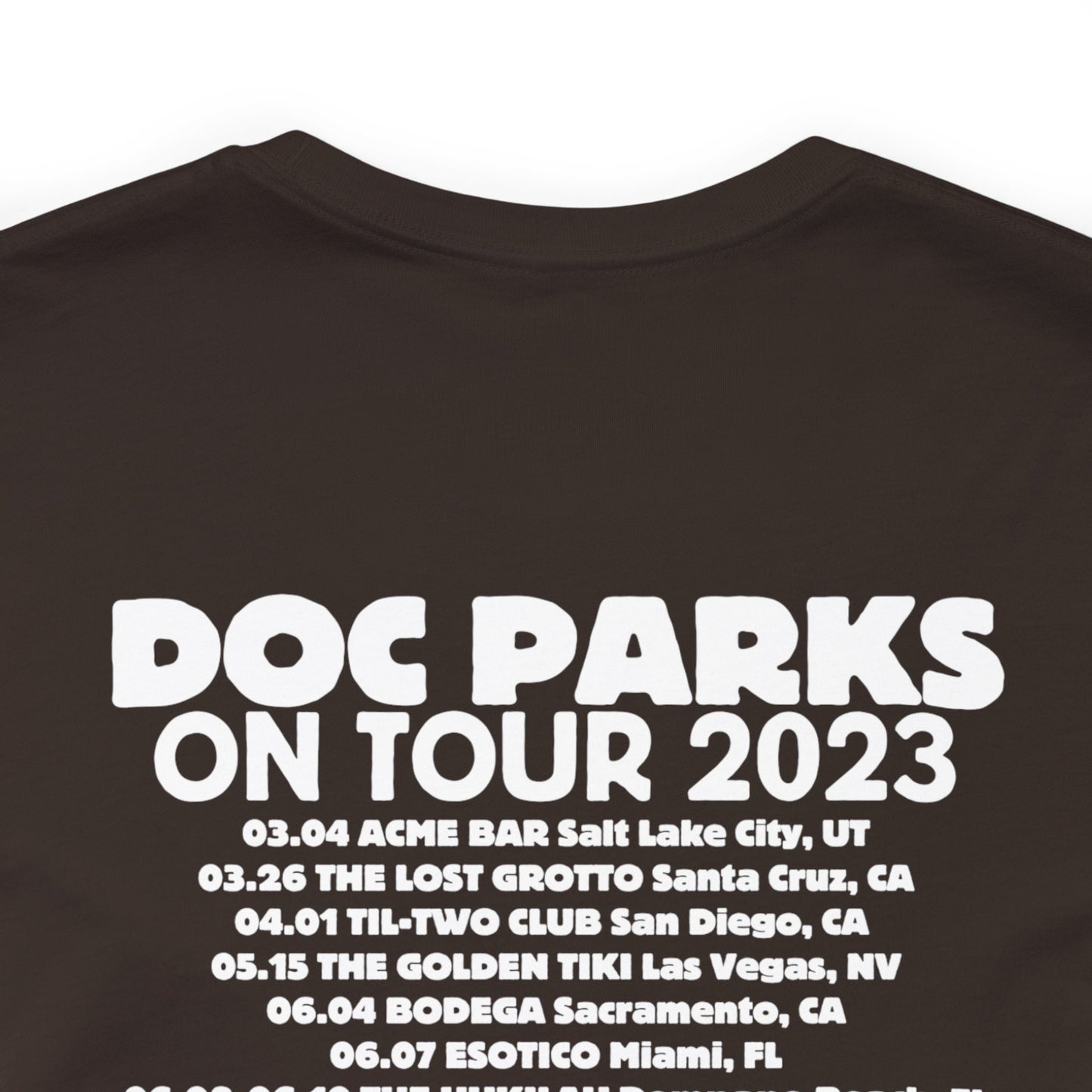 Doc Parks on Tour 2023 DARK TEES Unisex Jersey Short Sleeve Tee